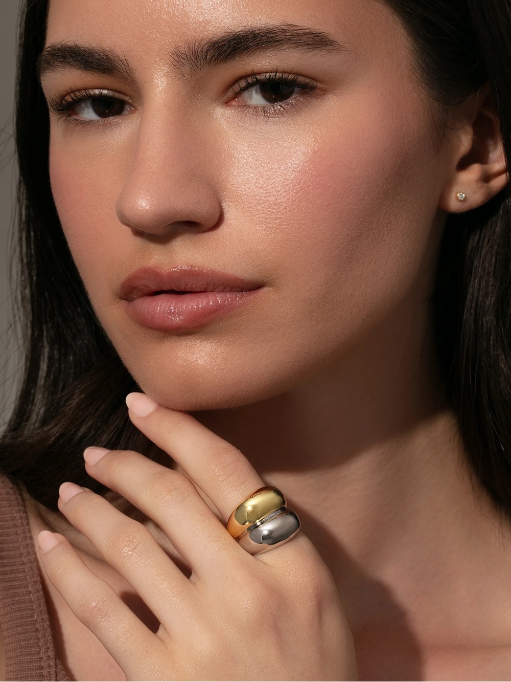 Uncommon James Mixed Metal Statement Ring